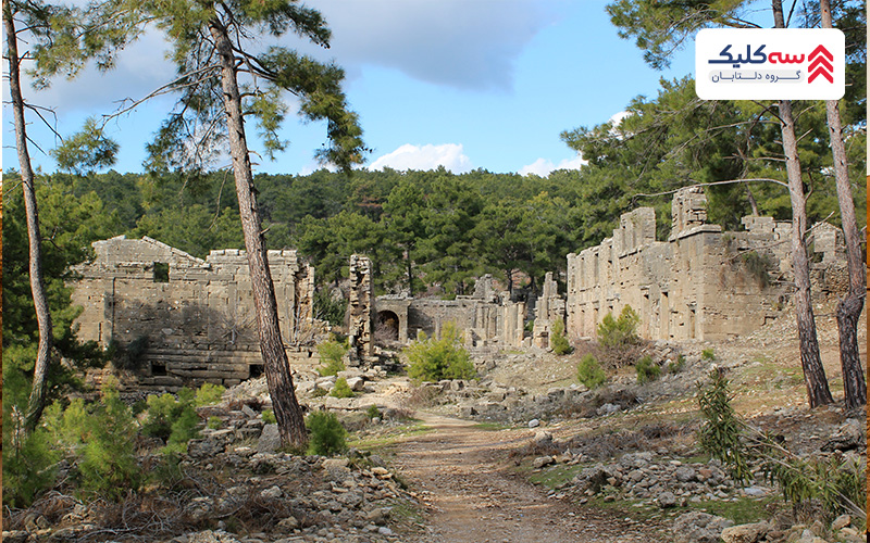 بقایای شهر سلوکیا از جاذبه­ های گردشگری سیده