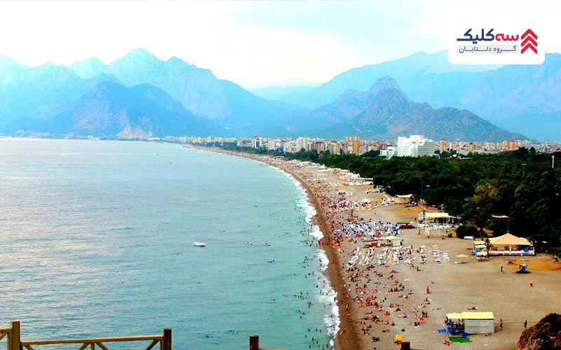 ساحل کنییالتی یکی دیگر از  جاذبه ‌های آنتالیا 