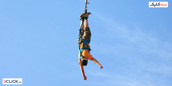 نمایی از بانجی جامپینگ برج خلیفه
