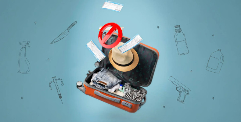 لیست وسایل ممنوعه در قسمت بار هواپیما