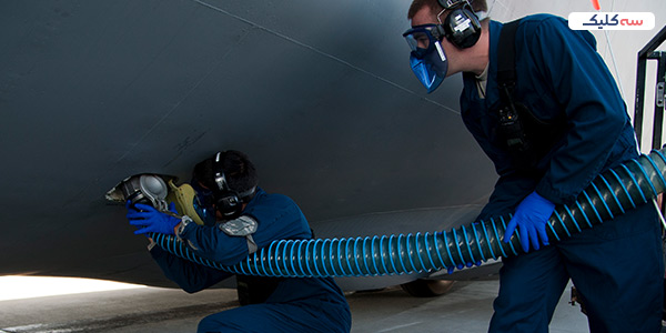 سیستم تخلیه فاضلاب و دستشویی هواپیما