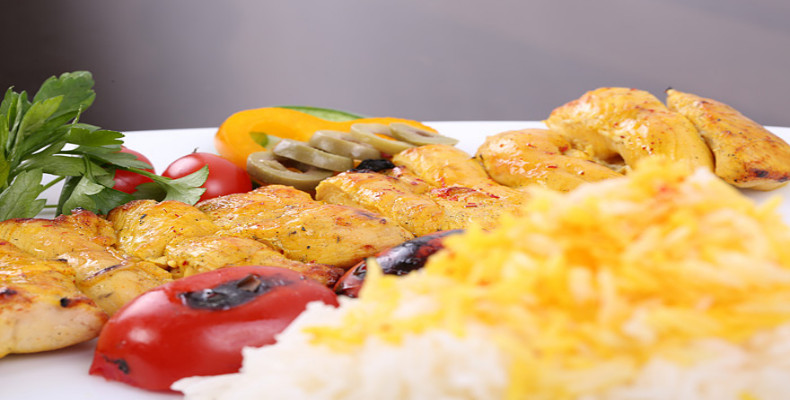 جوجه کباب در رستوران چلچله کرمانشاه