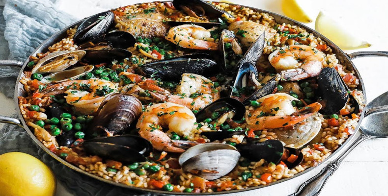 غذای دریایی پائلا