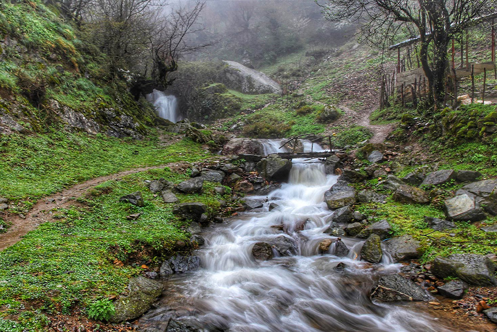 آبشار کوشم  از جاهای دیدنی ماسوله