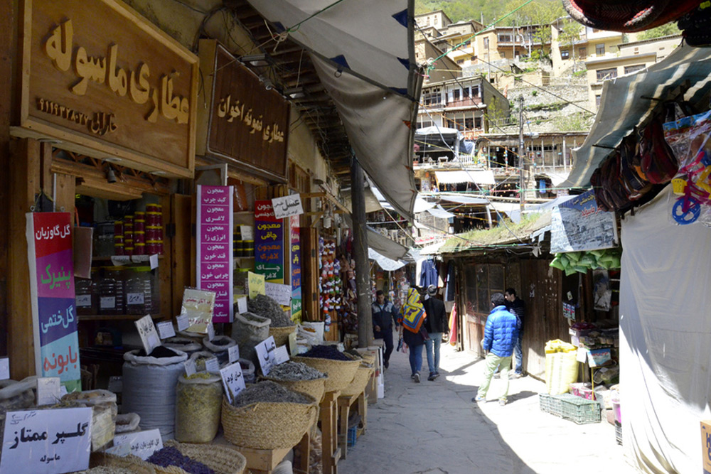 بازار ماسوله از جاهای دیدنی ماسوله