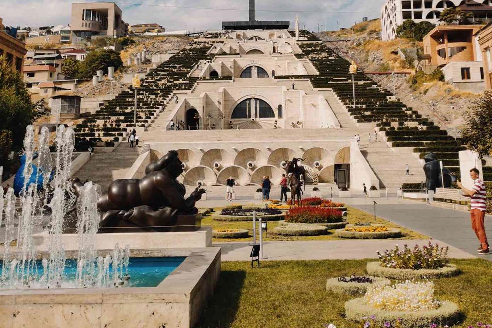 Yerevan waterfall complex