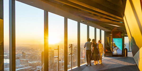 See the city from above at Melbourne Skydeck