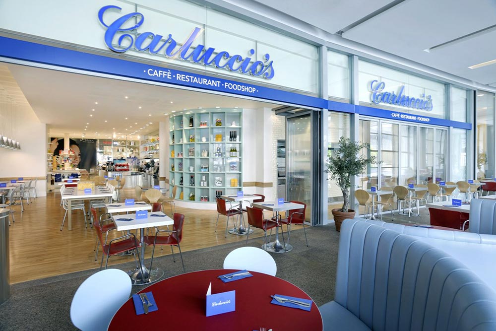 اوت لت مال دبی و Carluccio's Restaurant