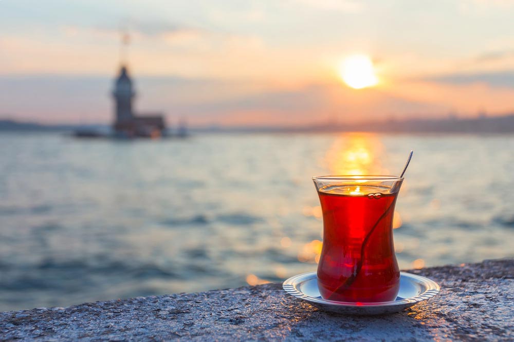 Turkish tea in Istanbul