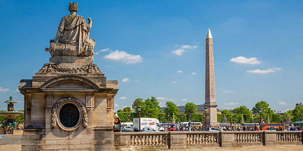 Marley's horse statue in Place de la Concorde, Paris