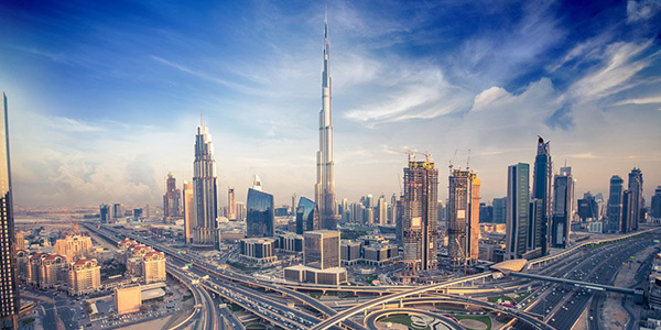 Famous streets of Dubai