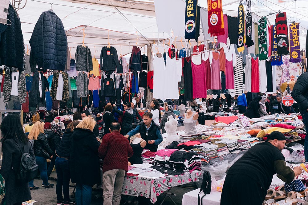 Besiktas market on Saturday