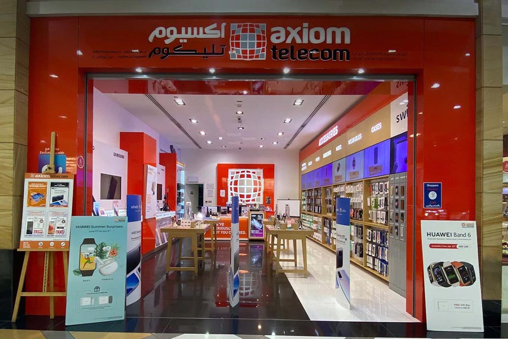 مرکز خرید میردیف دبی و Axiom Telecom