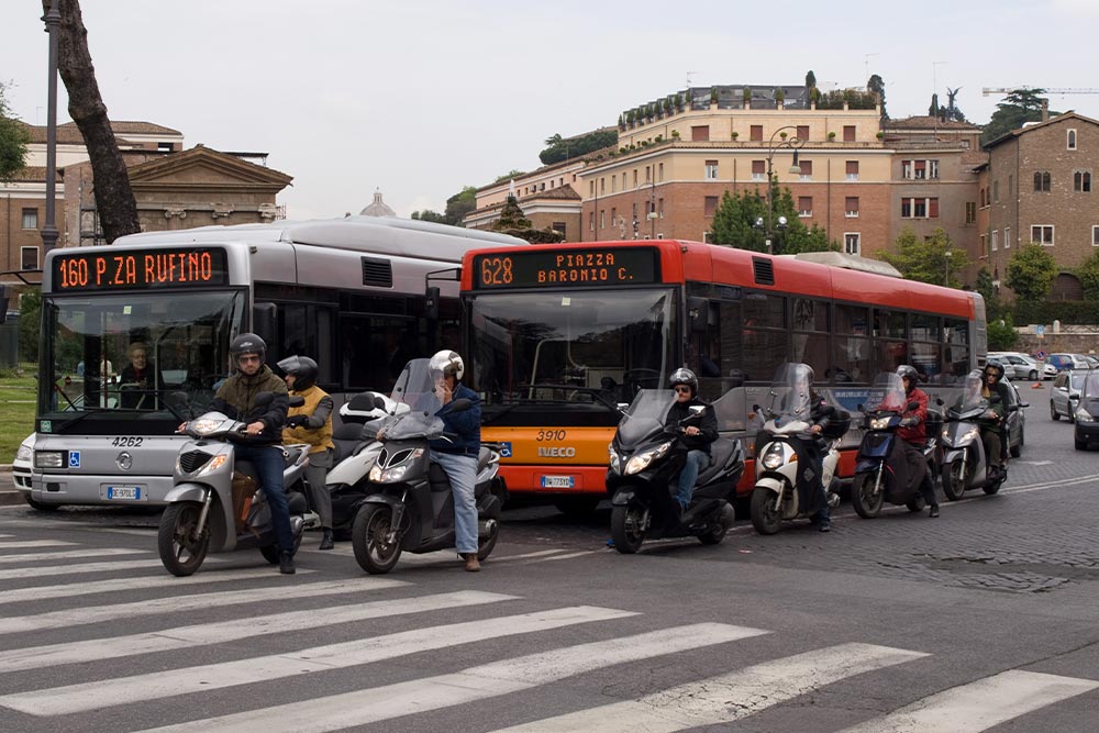 Bus in Rome