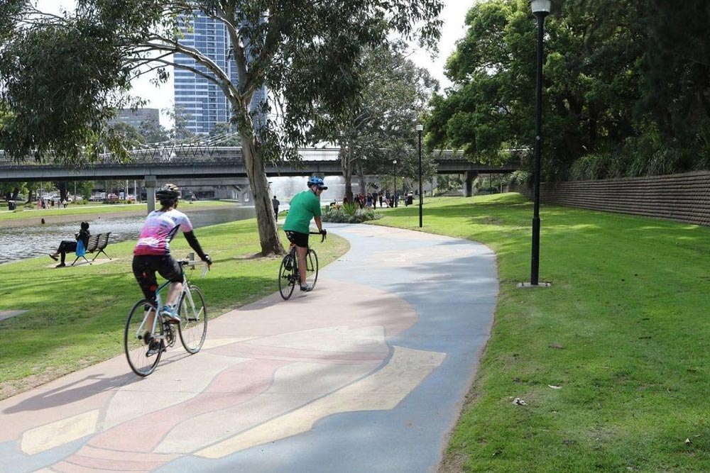 Cycling around City Park