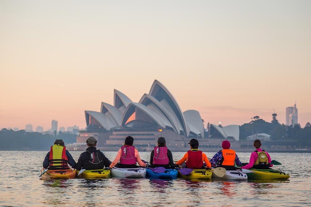 Kayaking on the Parramatta River