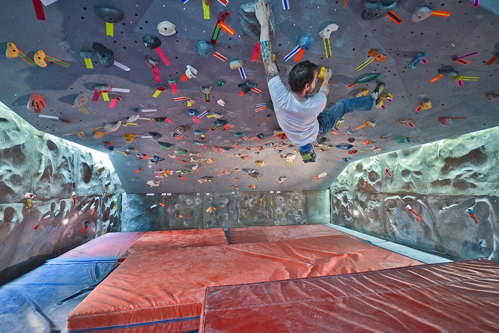 Rock climbing in New York