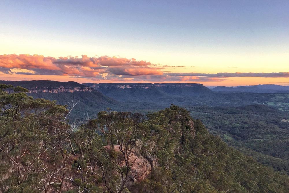 Blackheath Sydney sunset