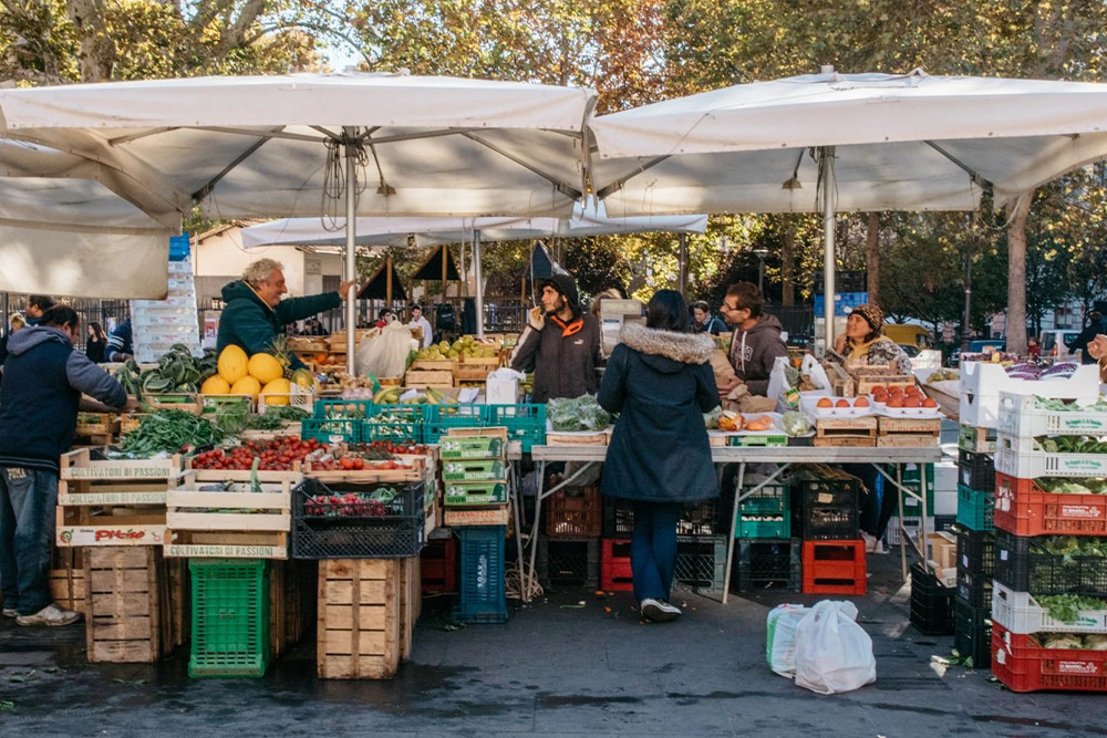 Rome's food markets