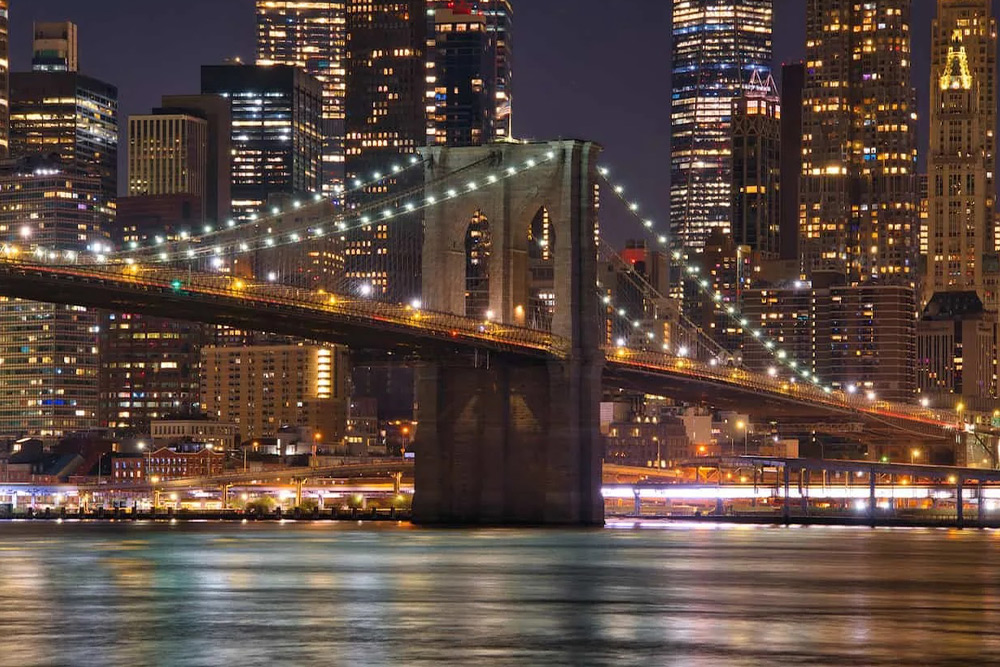 Brooklyn Bridge at night