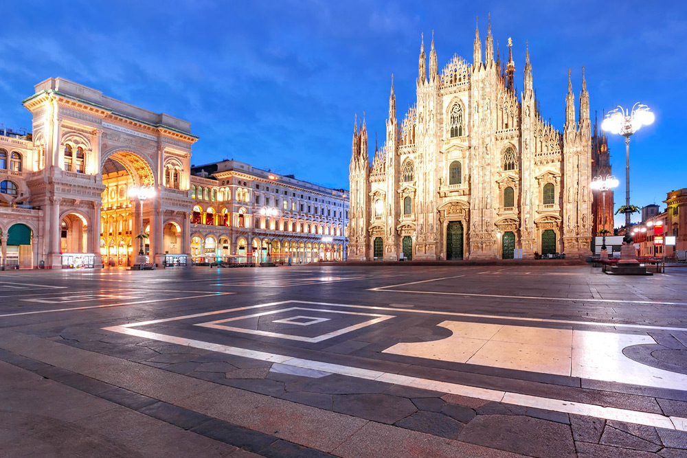 Milan at night