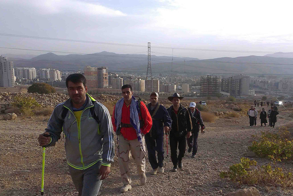 کوهنوردی در پارک دراک شیراز