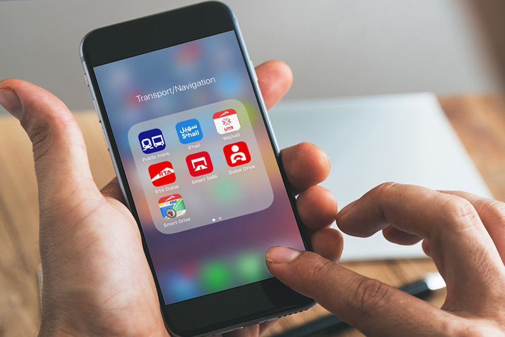 Dubai transportation and navigation applications