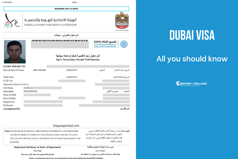 Dubai visa