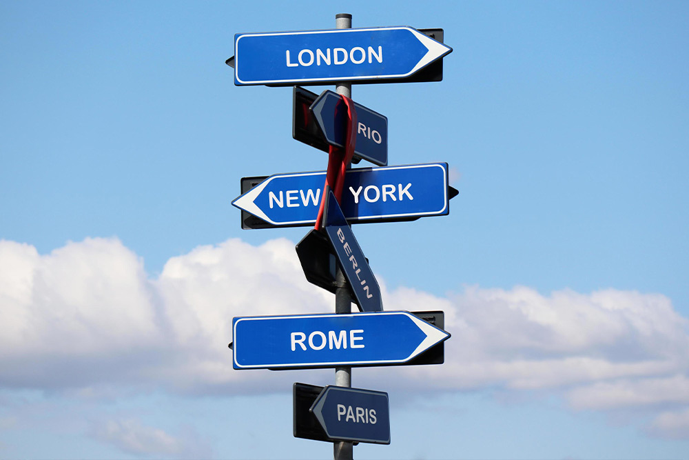 Traffic sign in Land