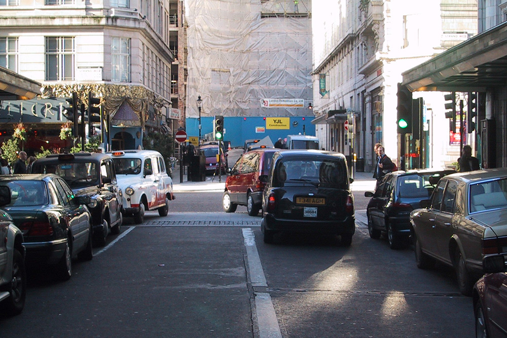 London has the only right-hand road in Britain!