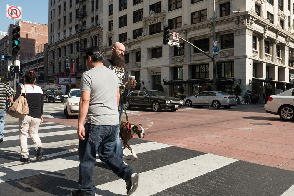 Walking on a trip to Los Angeles