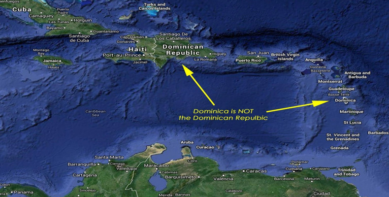 موقعیت جغرافیایی دومنکیا و دومینیکن