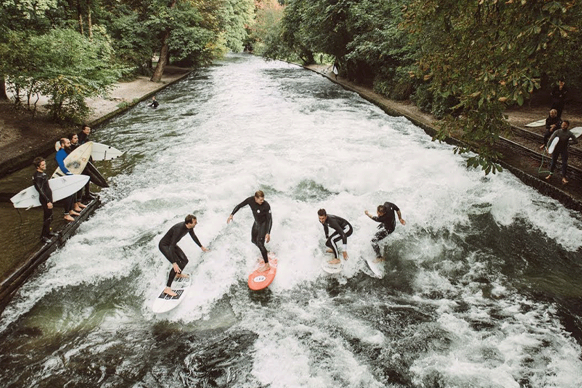 Surfing in Munich
