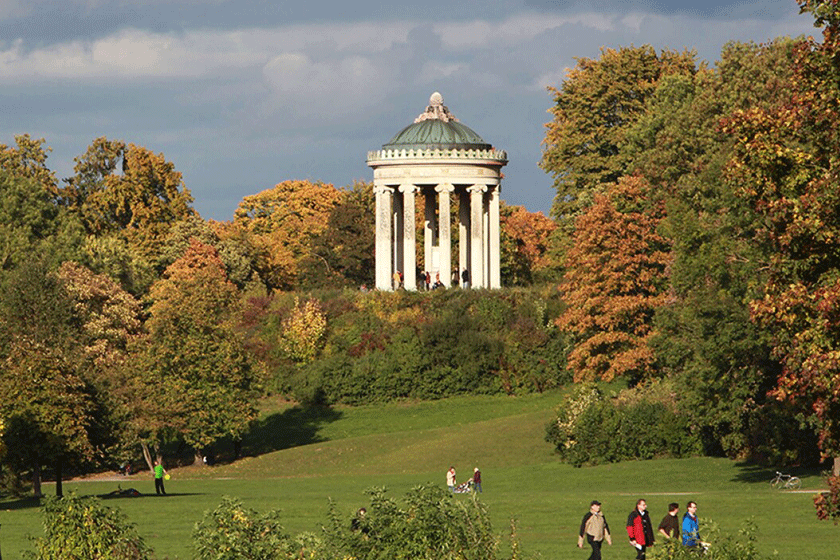 English garden in Munich