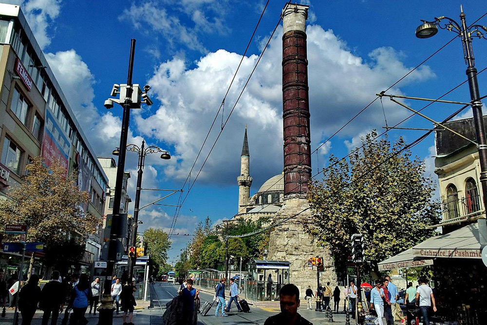 The story of the life of the Column of Constantine in Istanbul
