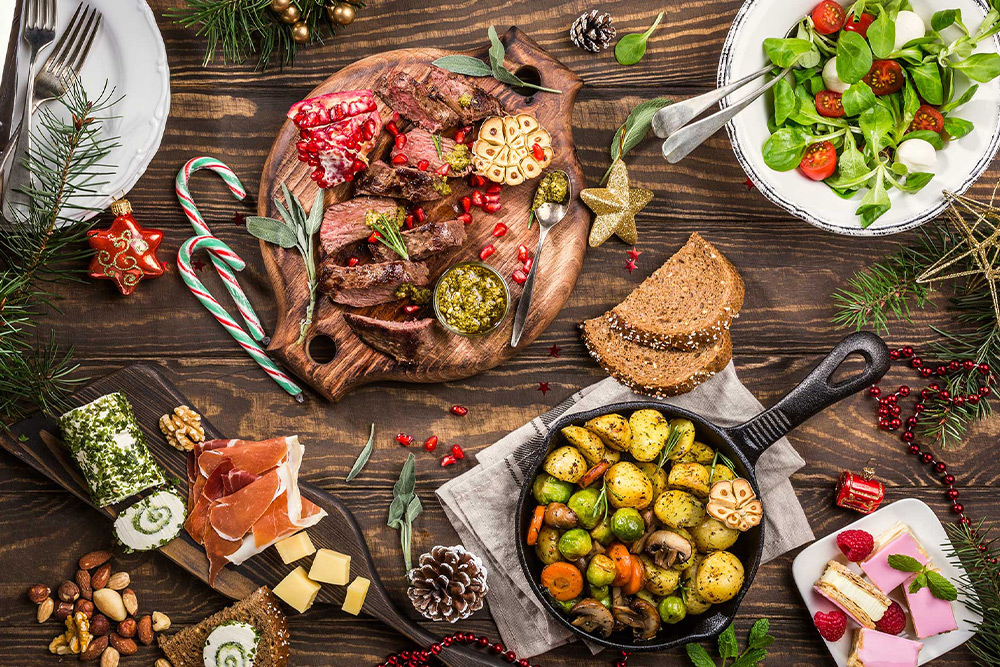 Traditional Christmas dishes in Rome