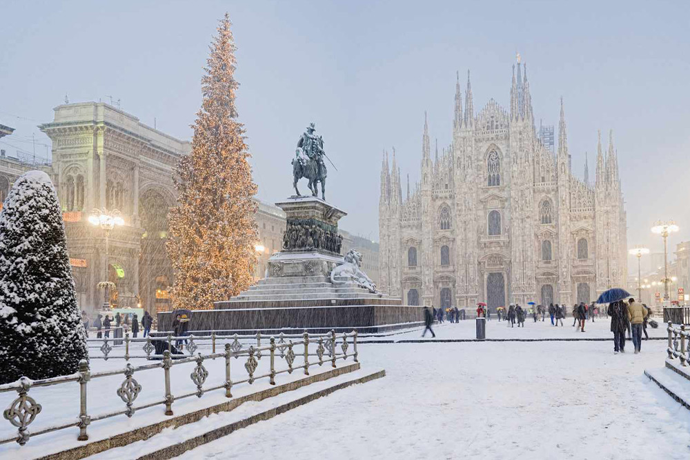 Milan in winter