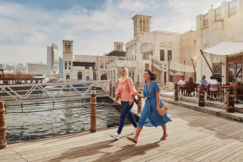 Walking along the Dubai Creek