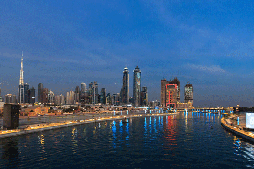 Walking on the Dubai Water Canal