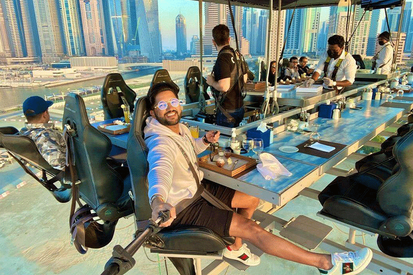 Food in the sky of Dubai