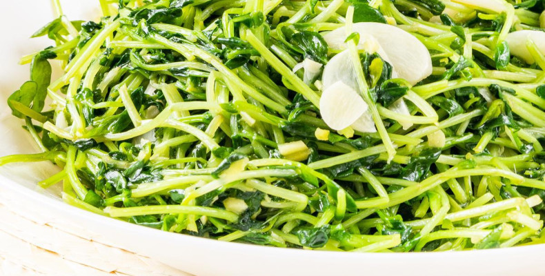 جوانه نخود سرخ شده(dou miao)