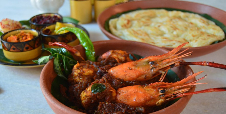 میگوی رودخانه‌ای سرخ شده