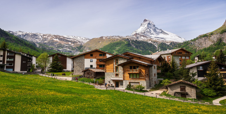 بهار در زرمات، سوئیس 