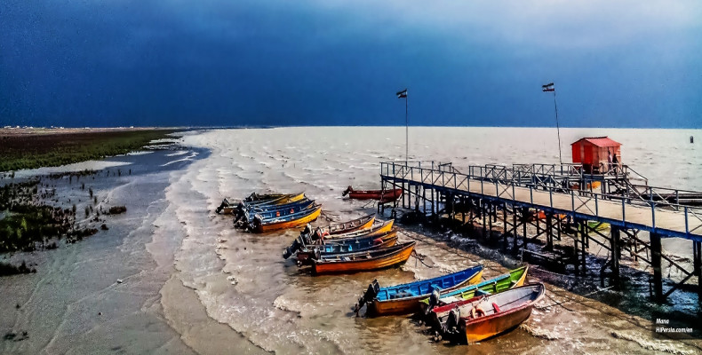 اسکله و سواحل دیدنی بندر ترکمن