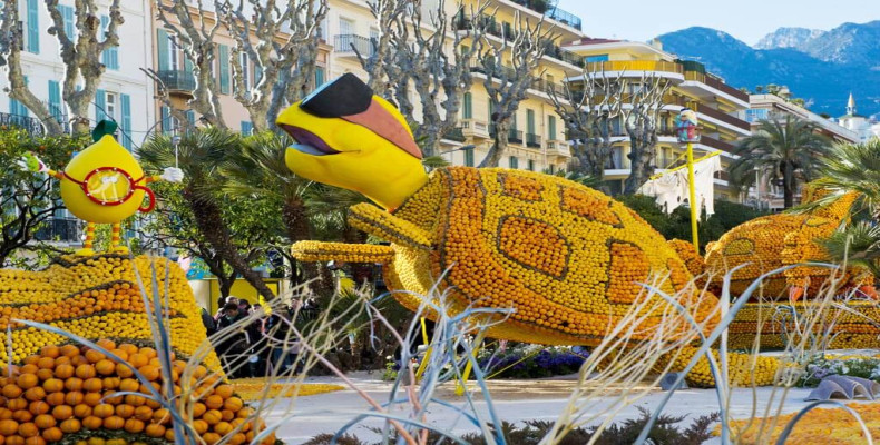 جشن لیموی منتون از جاهای دیدنی فرانسه